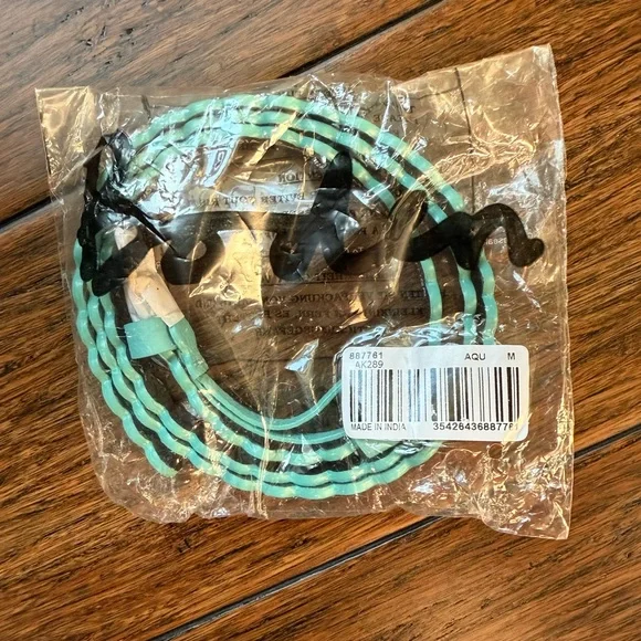 Boden Aqua Scalloped Belt with Gold Buckle - Picture 5 of 5